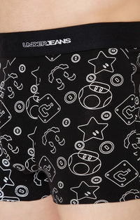 Underjeans By Spykar Men Premium Black Cotton Blend Trunk