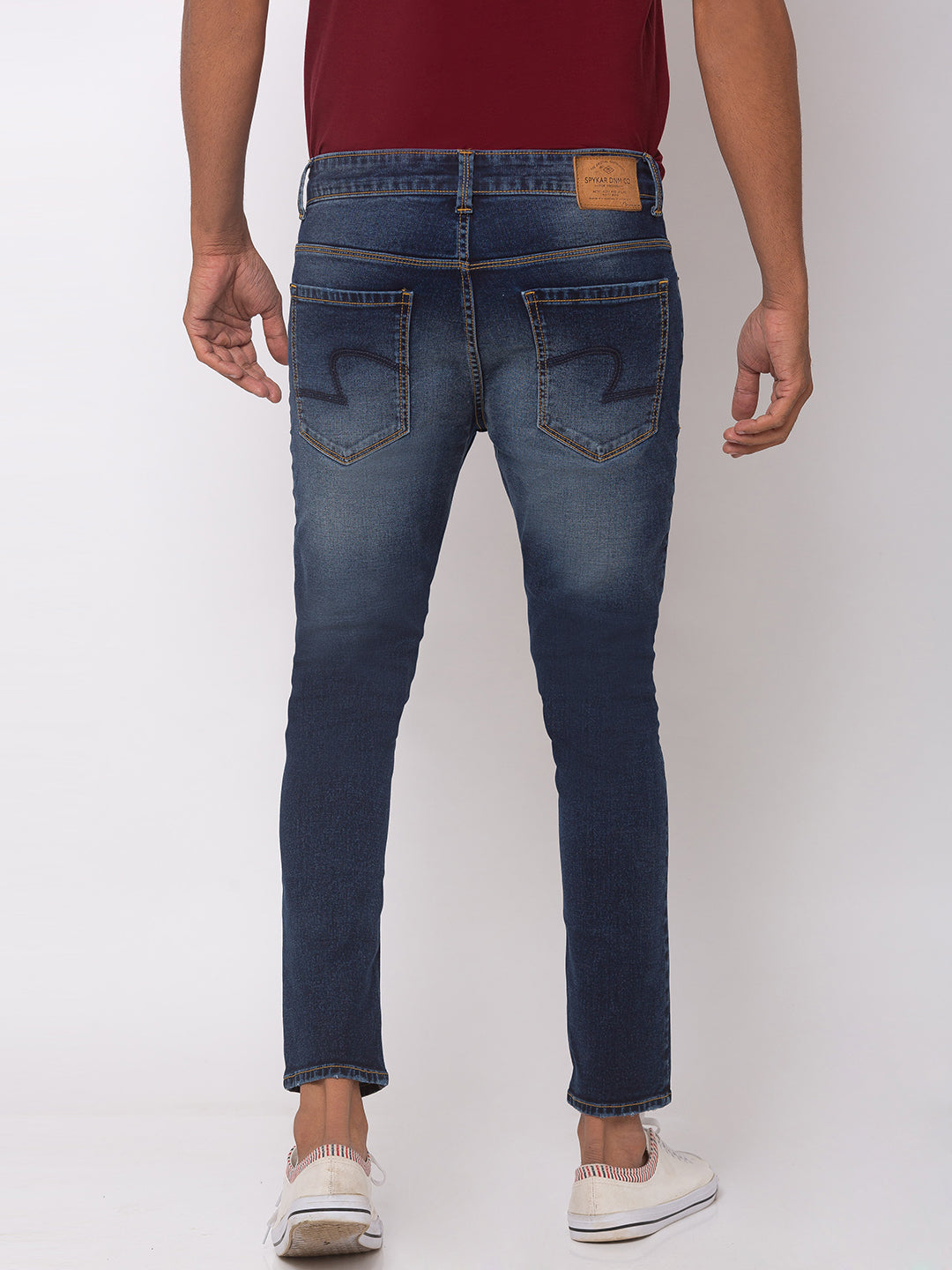 Spykar Cotton Blue Slim Fit Jeans For Men (Kano)