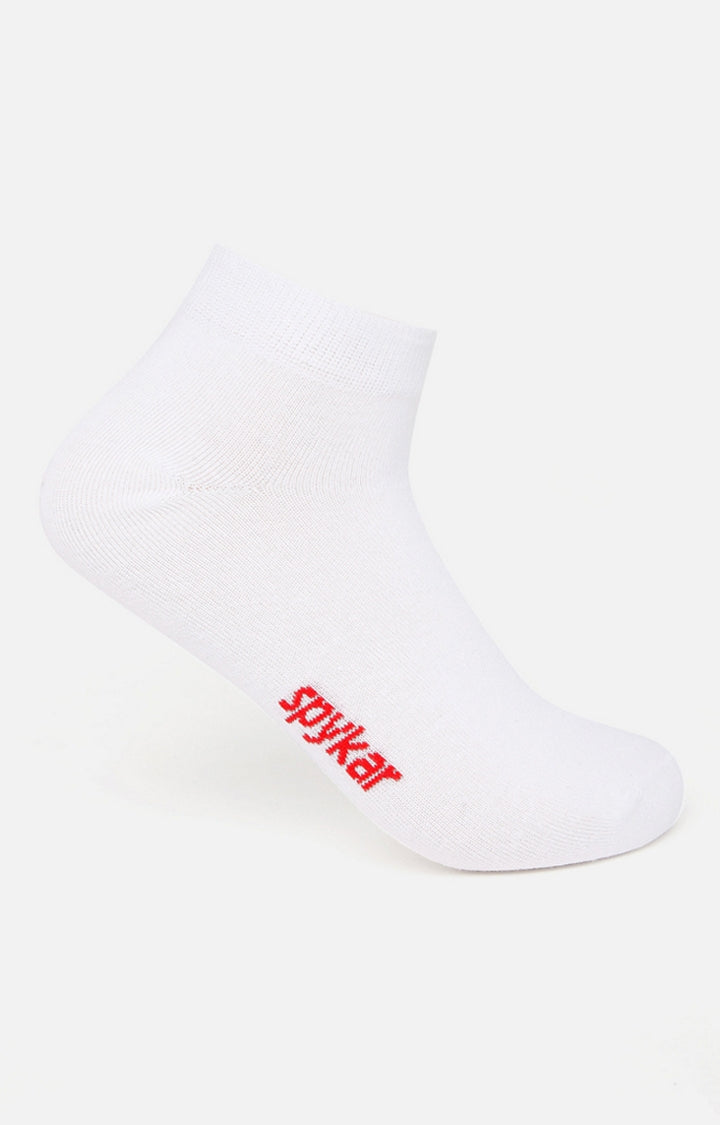 Spykar Cotton White Socks - Pair Of 2