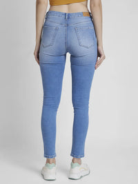 Spykar Women Light Blue Lycra Super Skinny Fit Ankle Length Clean Look Jeans -(Alexa)
