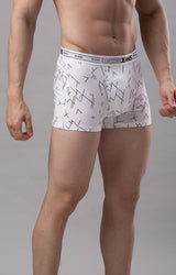 Underjeans By Spykar Men White Solid Trunks
