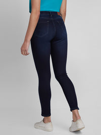 Spykar Women Dark Blue Lycra Super Skinny Fit Ankle Length Jeans (Alexa)