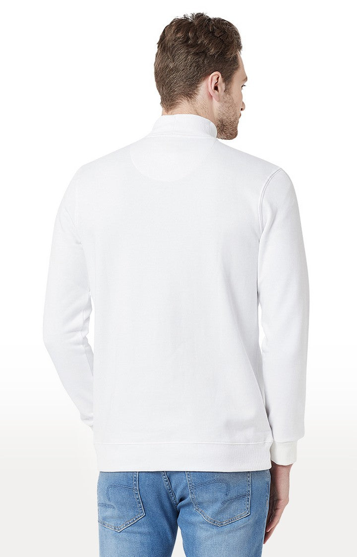 Spykar Men White Solid Slim Jacket