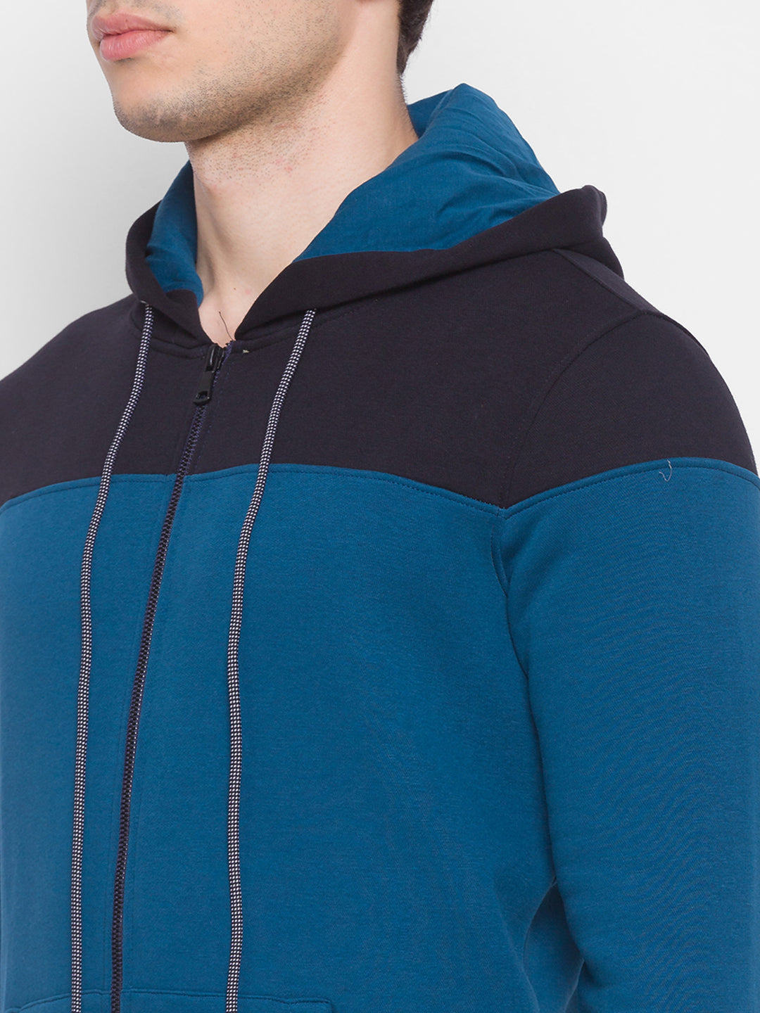 Spykar Blue Cotton Sweatshirt For Men