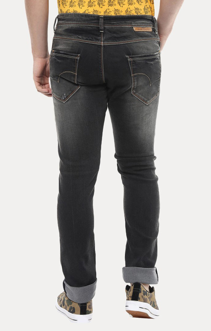 Spykar Men Black Solid Skinny Fit Jeans