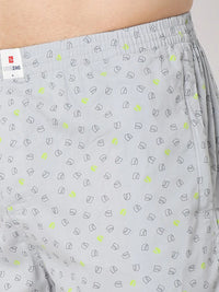 Underjeans By Spykar Men Premium Blue Cotton Blend Regular Fit Boxer Shorts