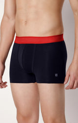 Underjeans By Spykar Men Premium Navy Cotton Blend Trunk