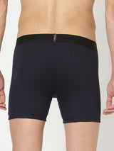 Navy Cotton Trunk For Men Premium (Pack Of 2)- Underjeans By Spykar