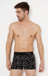 Underjeans By Spykar Men Premium Black Cotton Blend Trunk