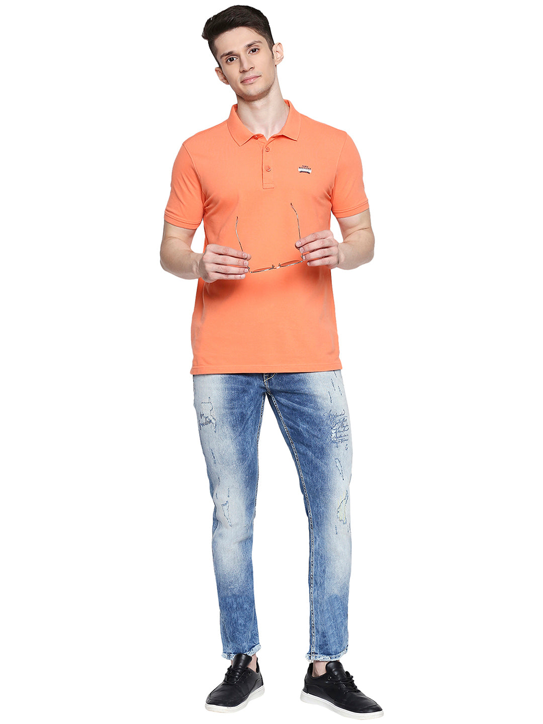 Spykar Men Blue Cotton Super Skinny Fit Jeans (Super Skinny)