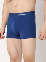 Underjeans By Spykar Men Premium Dark Blue Cotton Blend Regular Fit Trunk