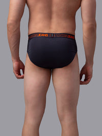 Underjeans By Spykar Men Premium Cotton Blend Grey Brief