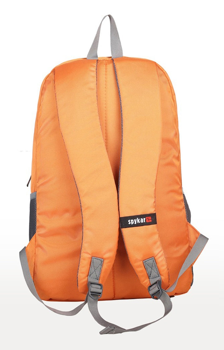 Spykar Orange Printed Backpack