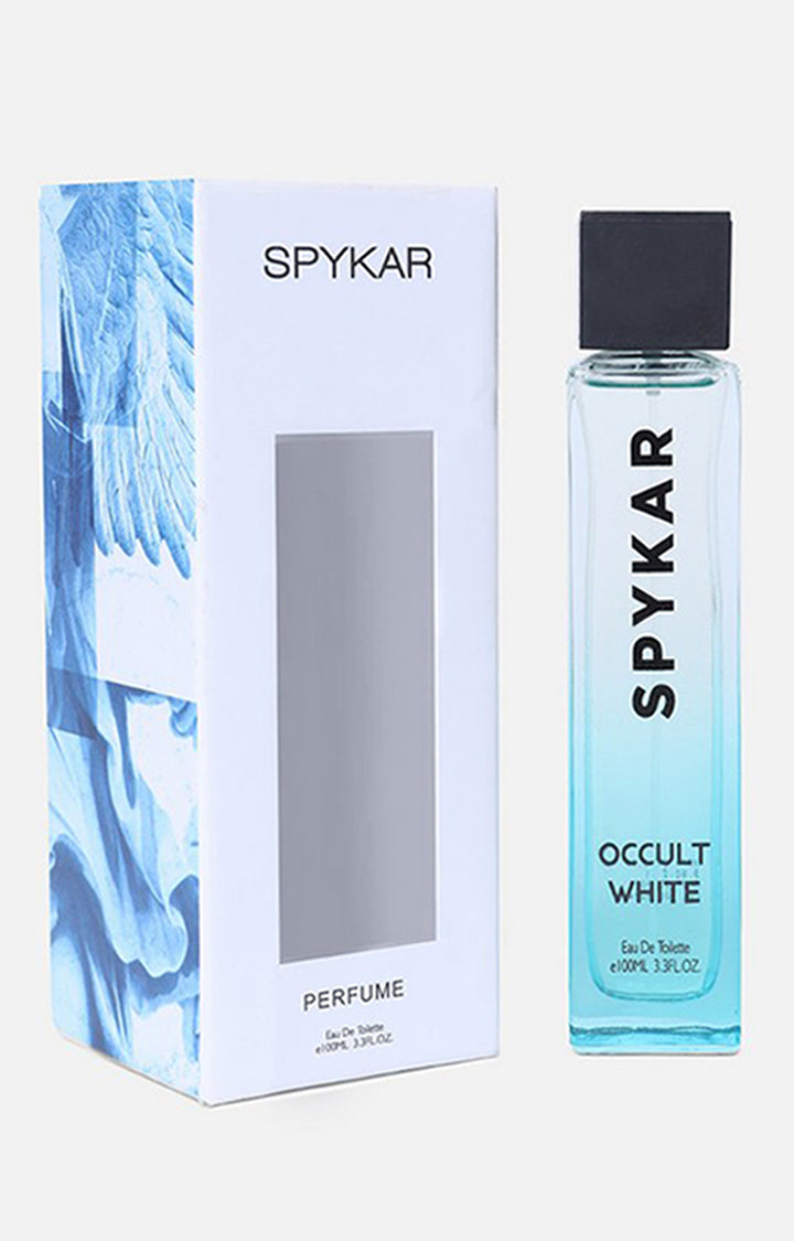 Spykar Black Belt (L) & Occult White Perfume Combo
