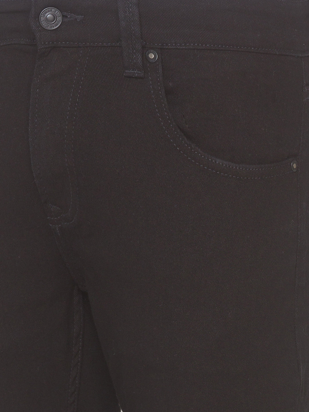 Spykar Men Black Cotton Slim Fit Tapered Length Jeans (Kano)