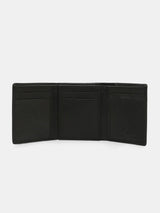 Spykar Black Leather Belt & Wallet Combo