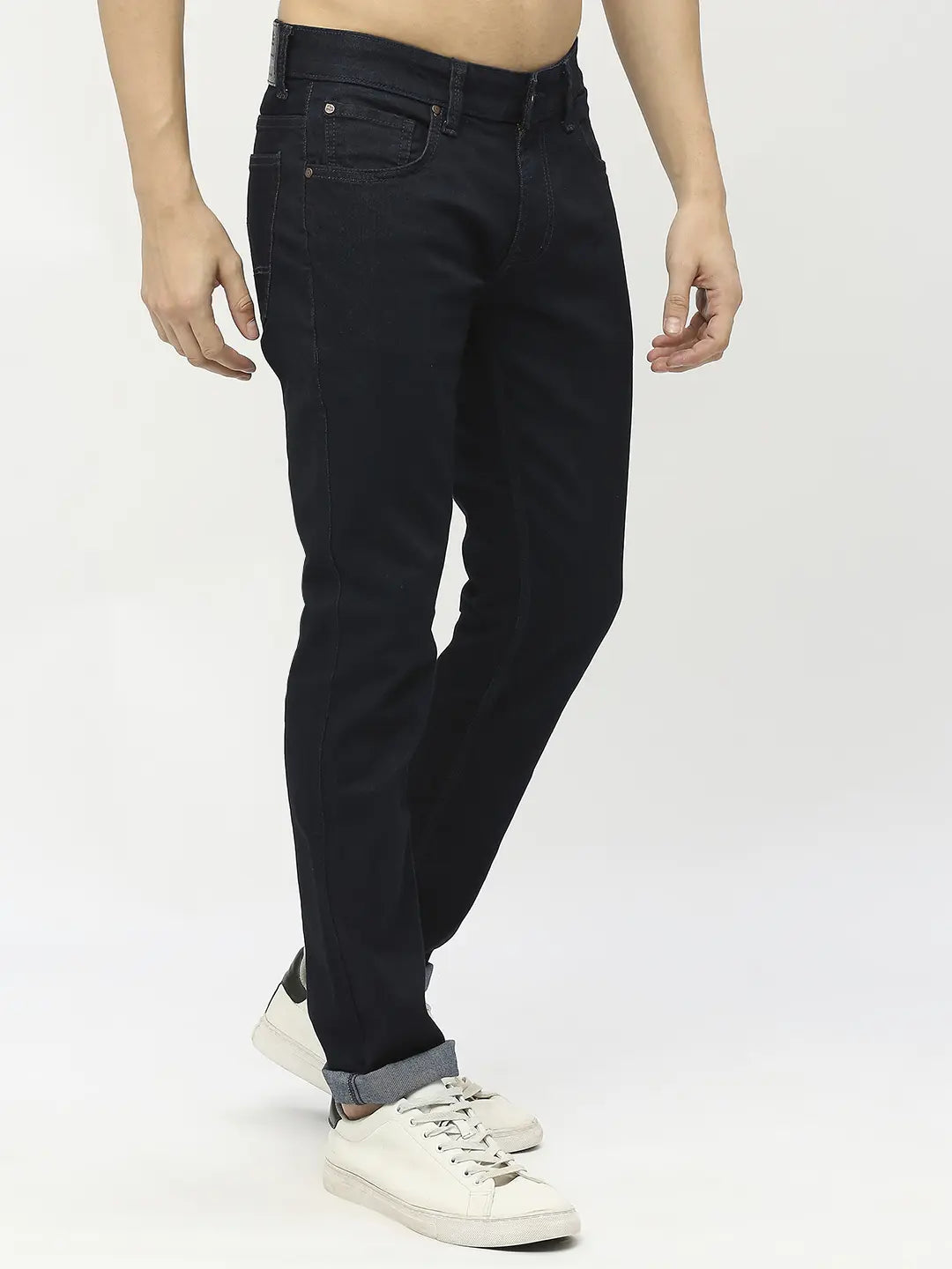 Spykar Men Raw Blue Slim Fit Narrow Length Low Rise Jeans (Skinny)