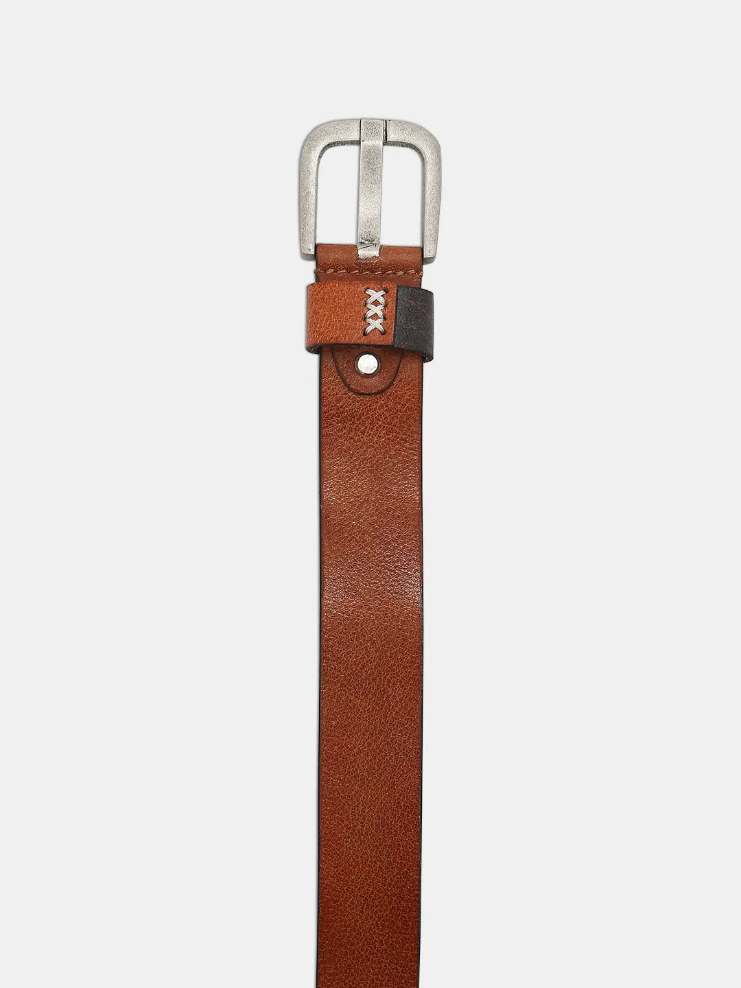 Spykar Brown Leather Belt & Wallet Combo