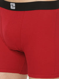 Maroon Cotton Trunk For Men Premium (Pack Of 2)- Underjeans By Spykar