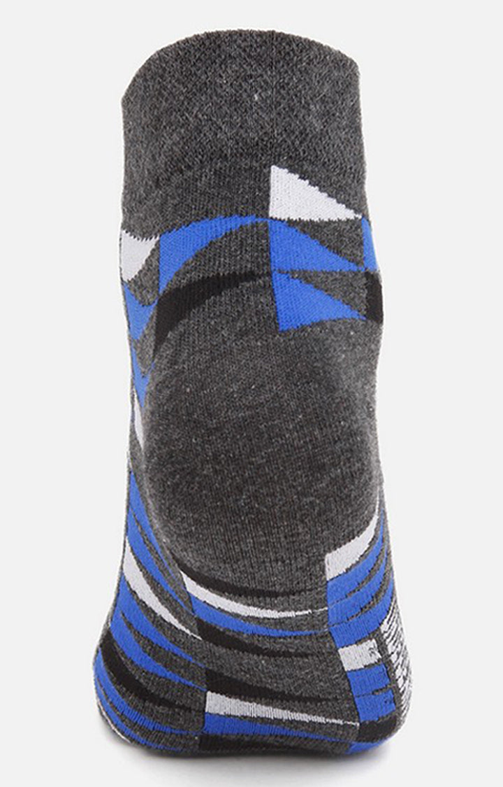 Men Premium Anthra Ankle Length (Non Terry) Single Pair Of Socks- Underjeans By Spykar
