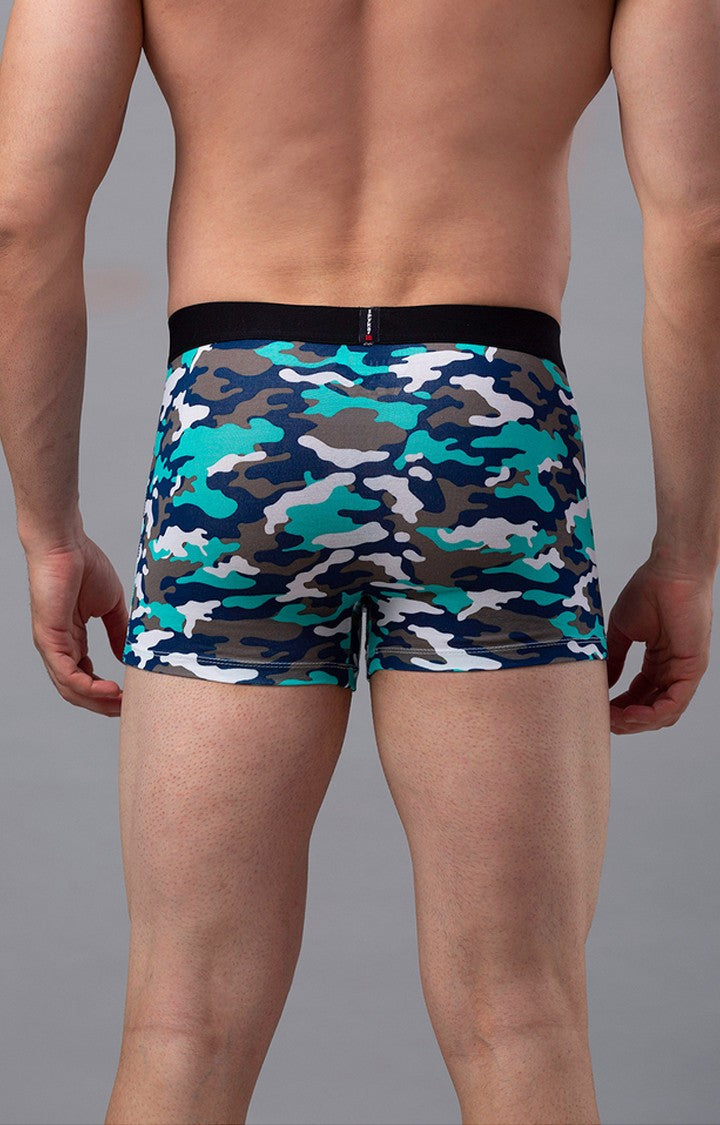 Underjeans By Spykar Men Multicolour Printed Trunks