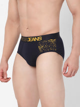 Underjeans By Spykar Men Premium Cotton Blend Navy Brief
