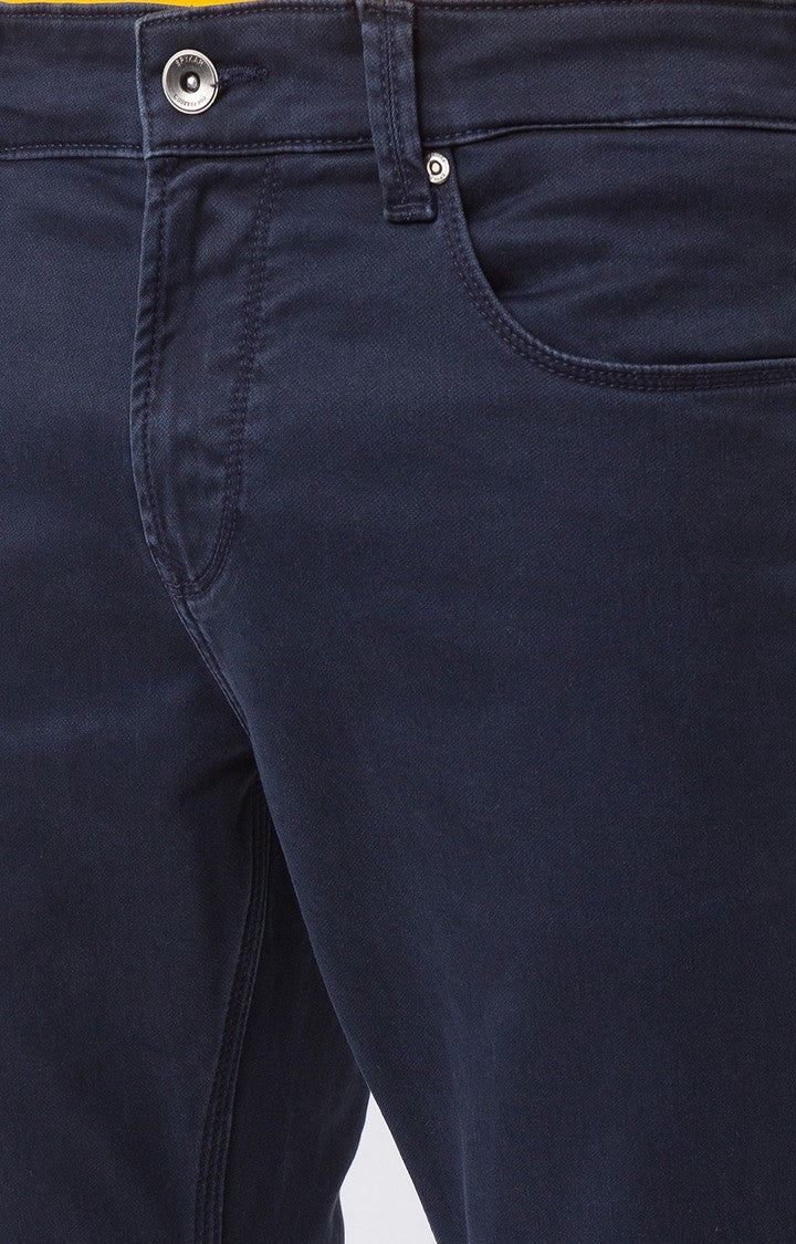 Spykar Indigo Cotton Slim Fit Narrow Length Jeans For Men (Skinny)