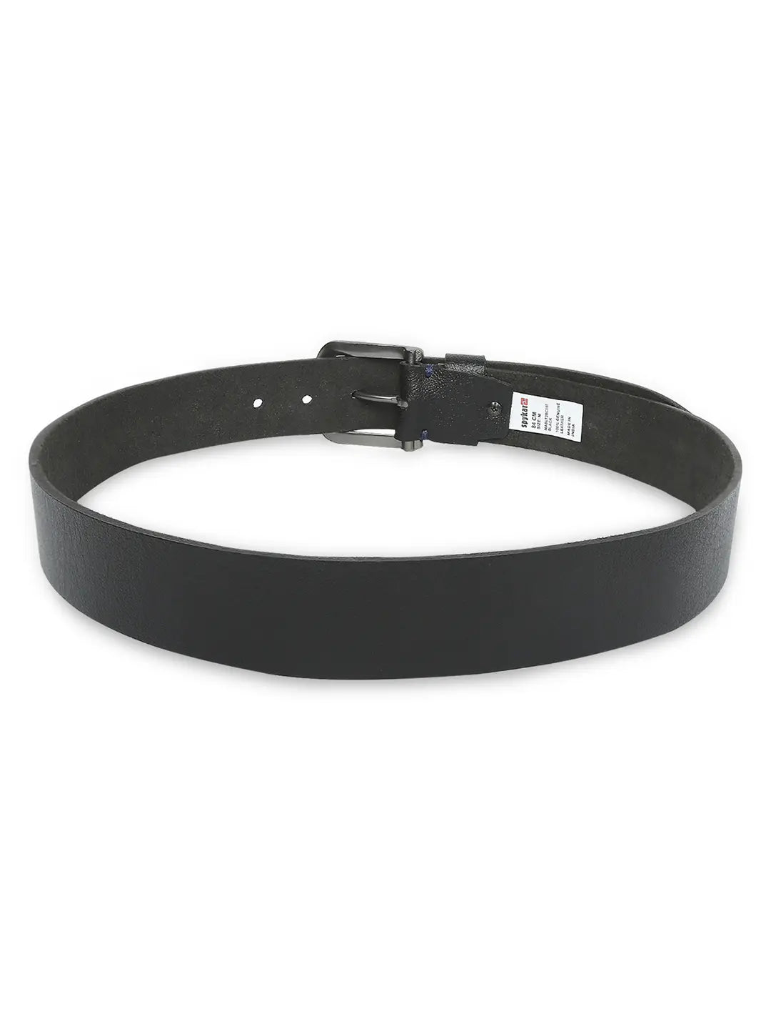 Spykar Men Black Leather Belt