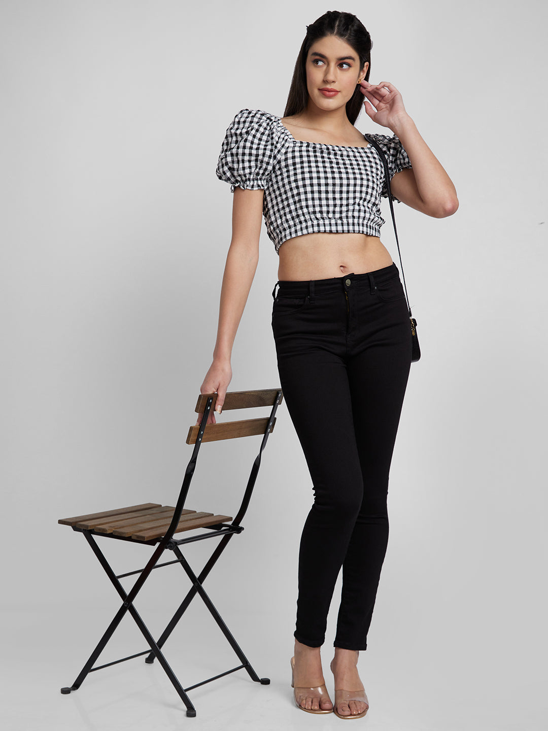 Spykar Women Black Lycra Skinny Fit Regular Length Jeans (Adora)