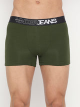 Men Premium Cotton Blend Assorted Trunk Pack Of 2 - Underjeans By Spykar