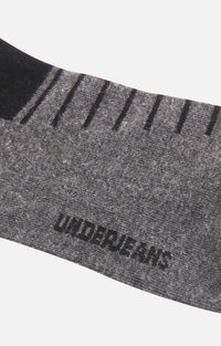 Men Premium Anthra Ankle Length (Non Terry) Single Pair Of Socks- Underjeans By Spykar