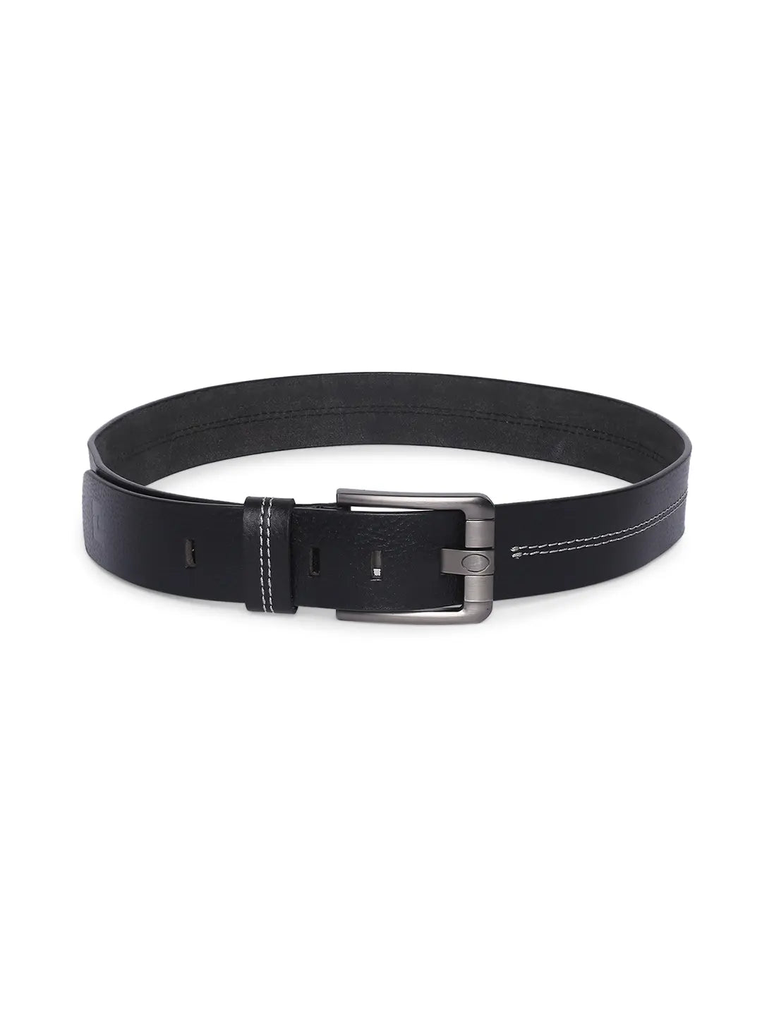 Spykar Men Black Leather Belt