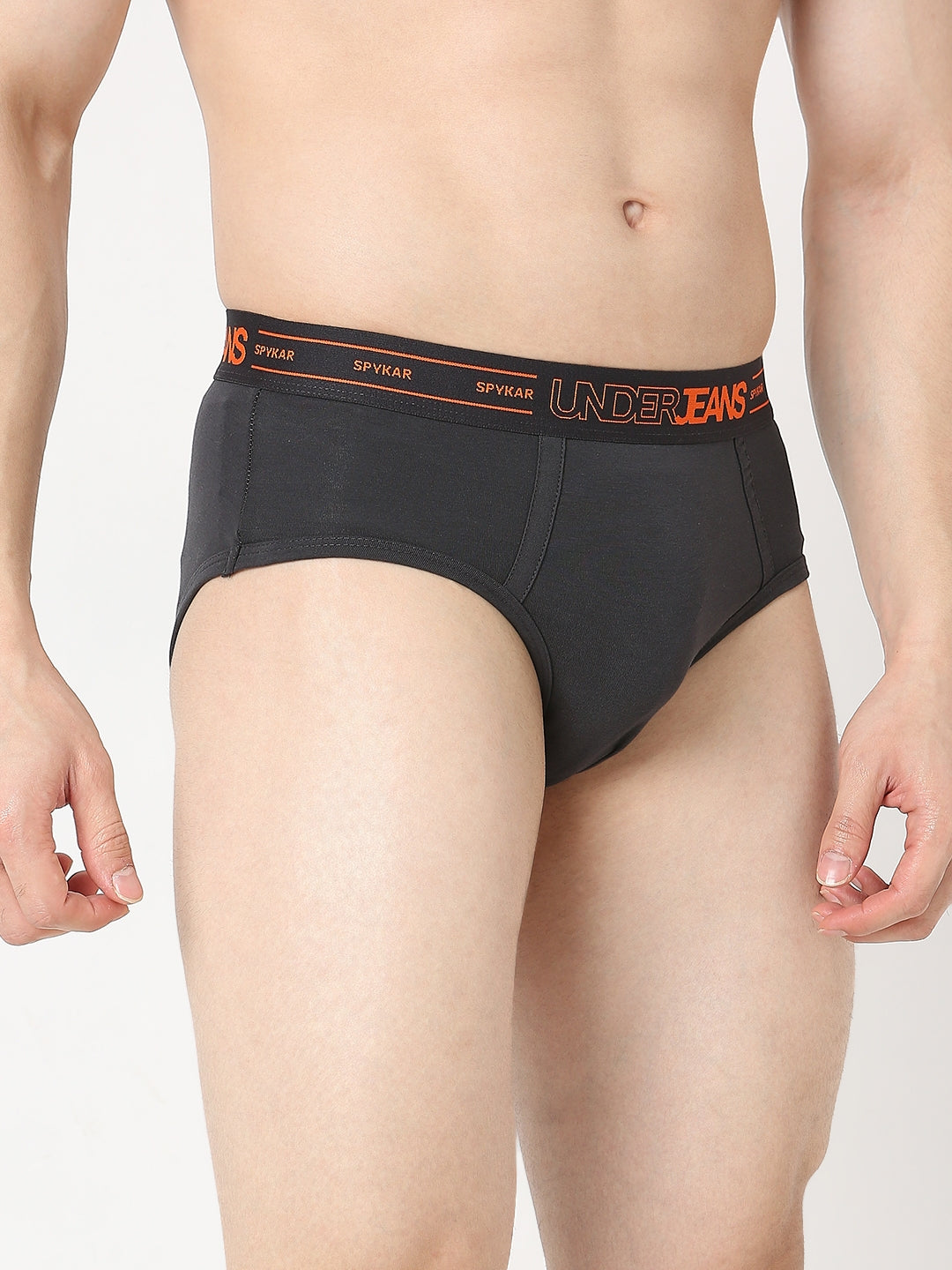 Underjeans by Spykar Men Premium Dark Grey Brief