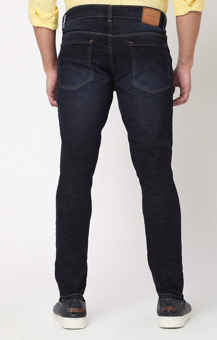 Spykar Men Dark Blue Cotton Slim Fit Tapered Length Jeans (Kano)