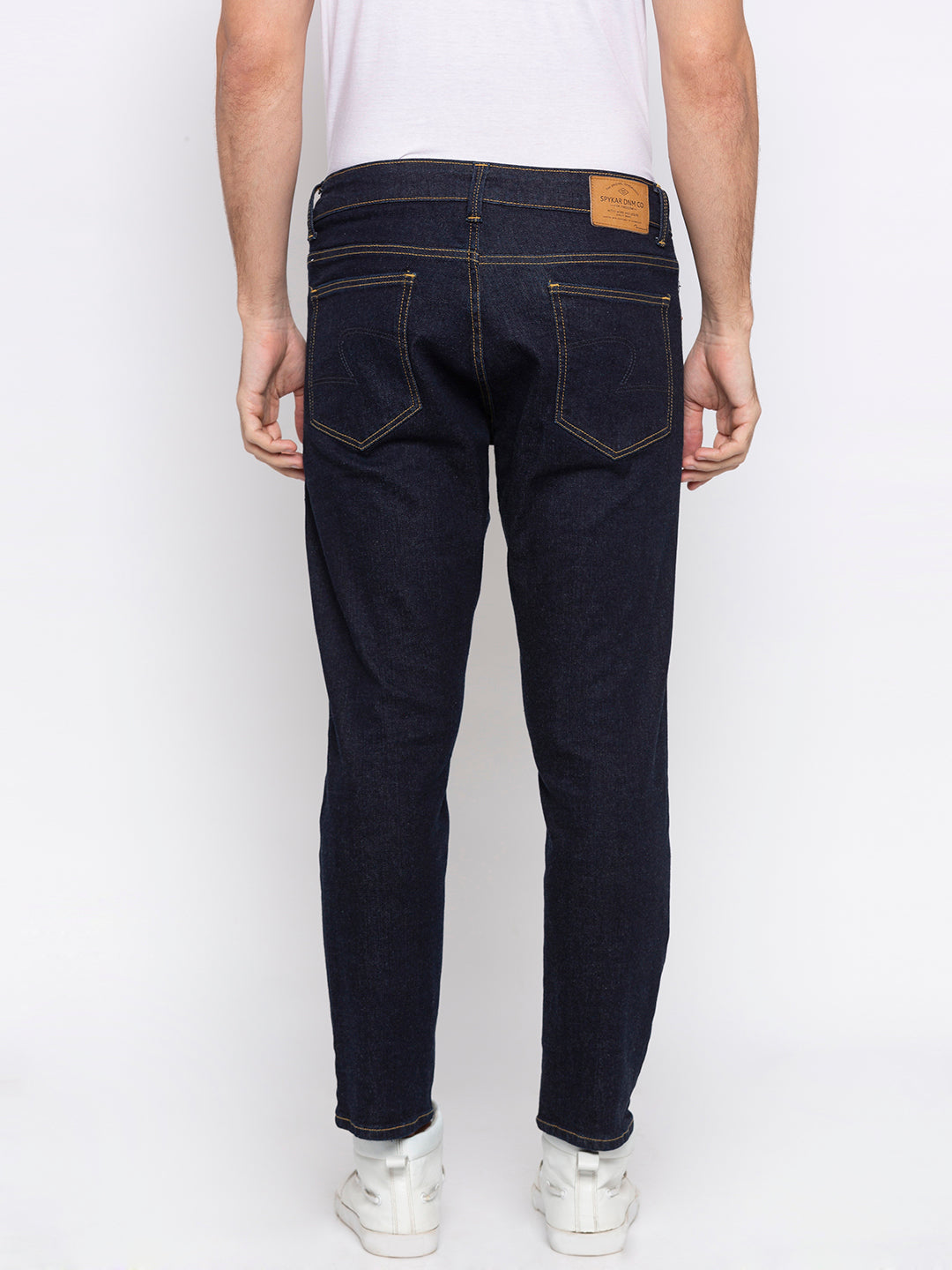 Spykar Cotton Blue Slim Fit Jeans For Men (Kano)