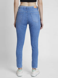 Spykar Women Light Blue Lycra Skinny Fit Regular Length Clean Look Jeans -(Adora)