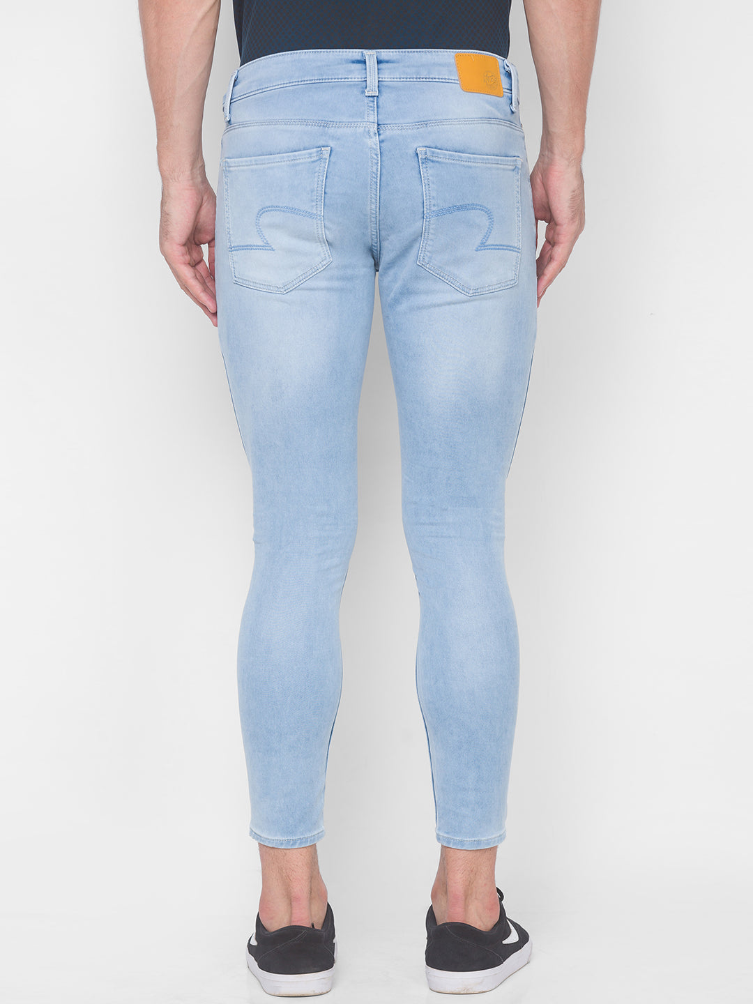 Spykar Men Blue Cotton Slim Fit Tapered Length Jeans (Kano)