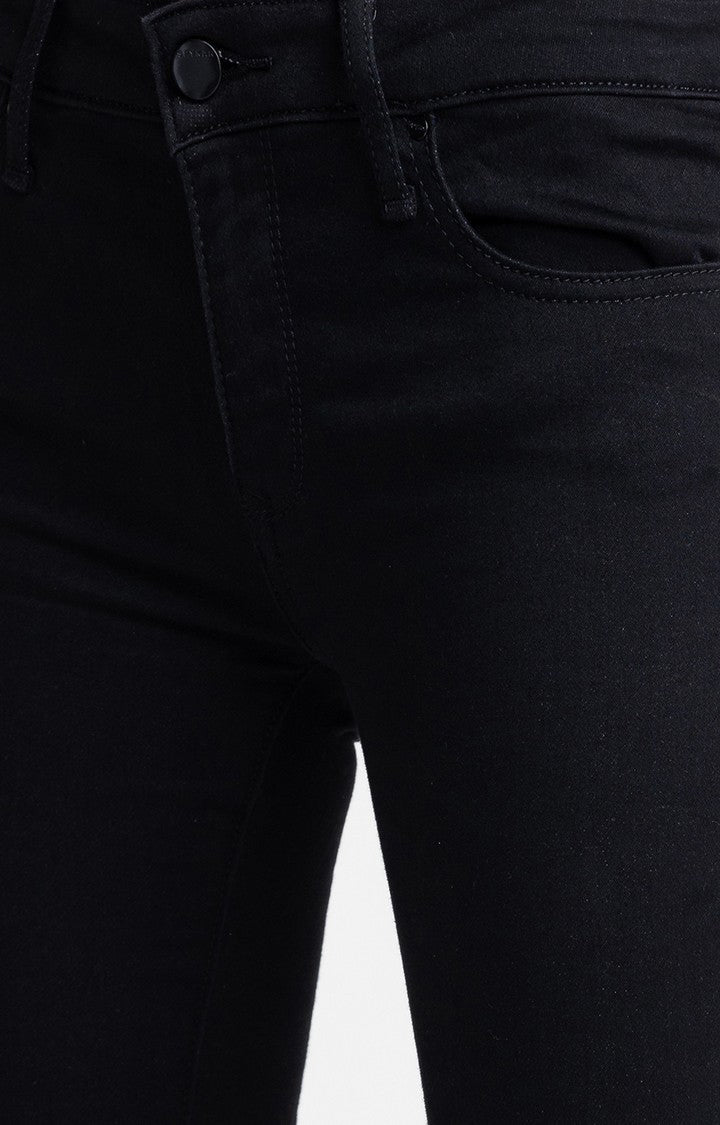 Spykar Women Black Cotton Super Skinny Regular Length Jeans (Alica)