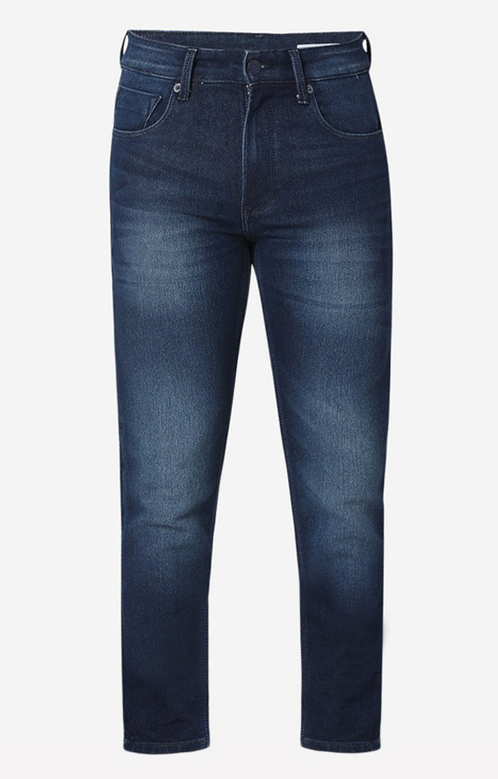 Spykar Men Blue Regular Fit Narrow Length Jeans (Rover)