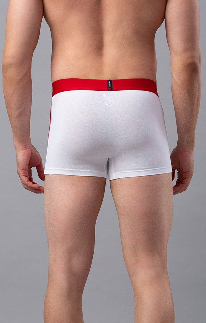 Underjeans By Spykar Men White Solid Trunks