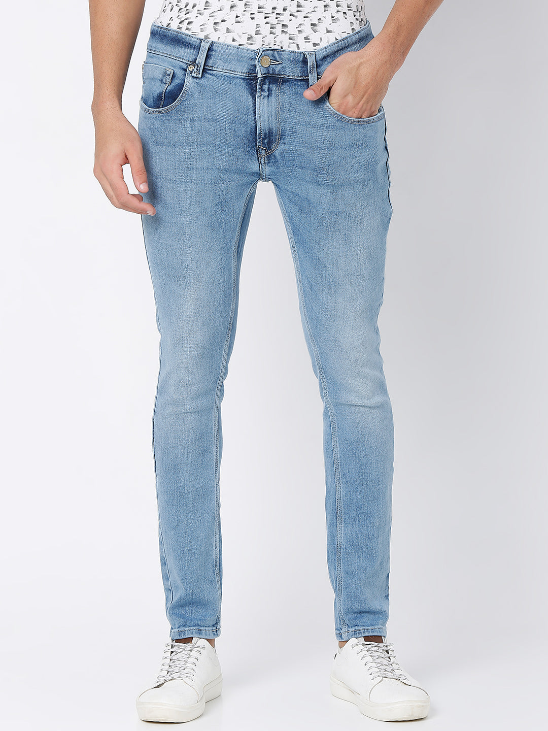 adviicd Men Pants Slim Fit Baggy Jeans For Men Men's Stretchable Basic  Style of Color Skinny Jean Twill Pants Light Blue XX-Large - Walmart.com