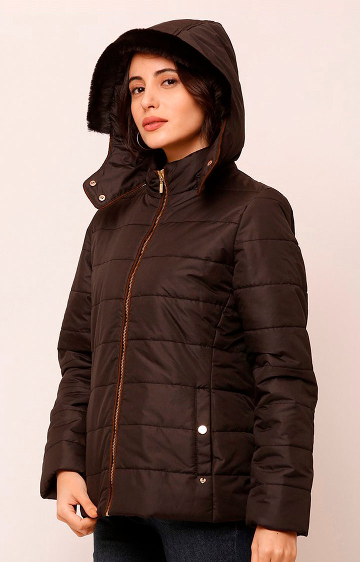 Spykar Women Black Solid Front Open Jacket