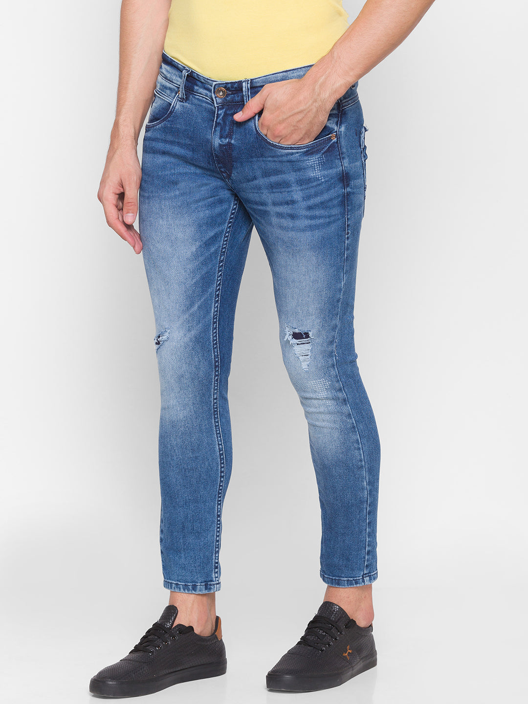 Spykar Blue Cotton Men Jeans (Kano)