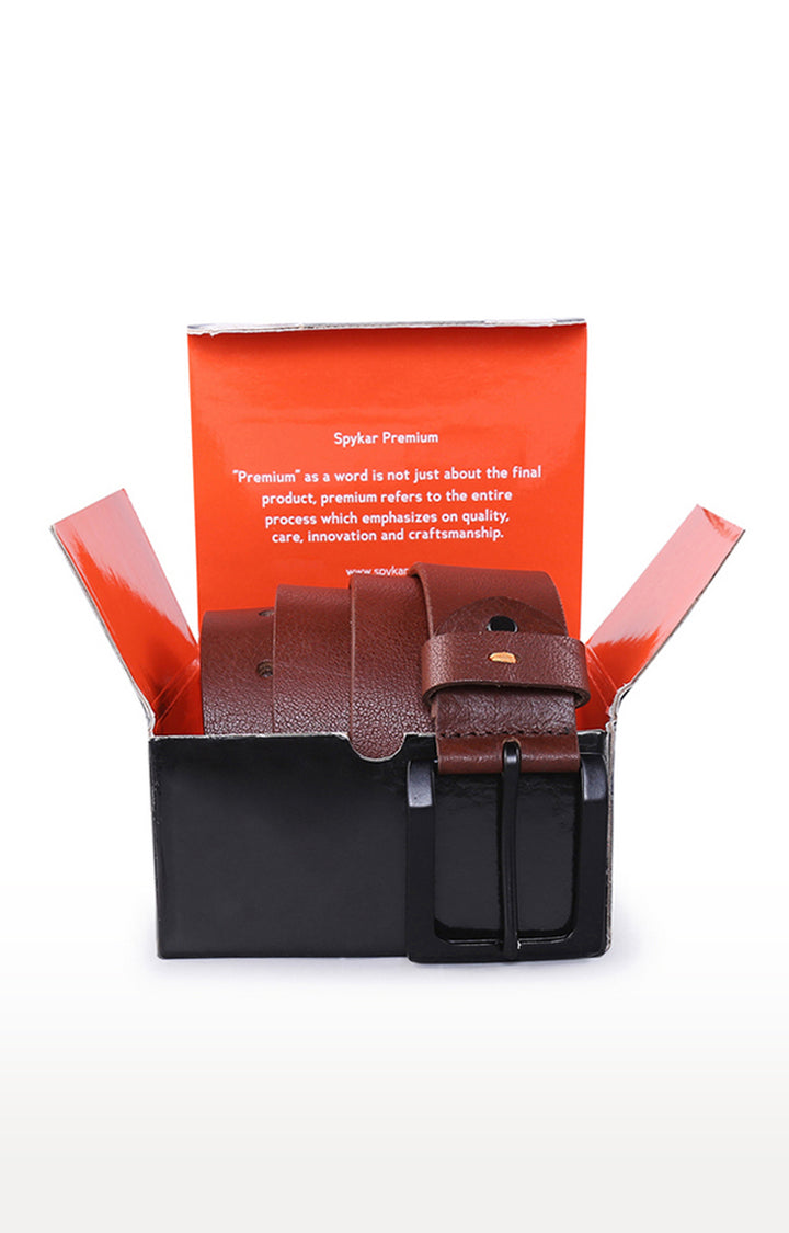 Spykar Brown Genuine Leather Belt