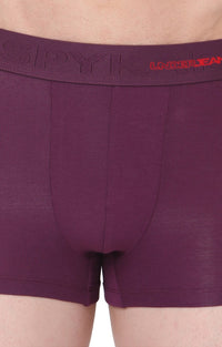 Purple Cotton Trunk For Men Premium- Underjeans By Spykar