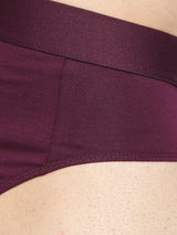 Underjeans By Spykar Men Premium Cotton Blend Purple Brief