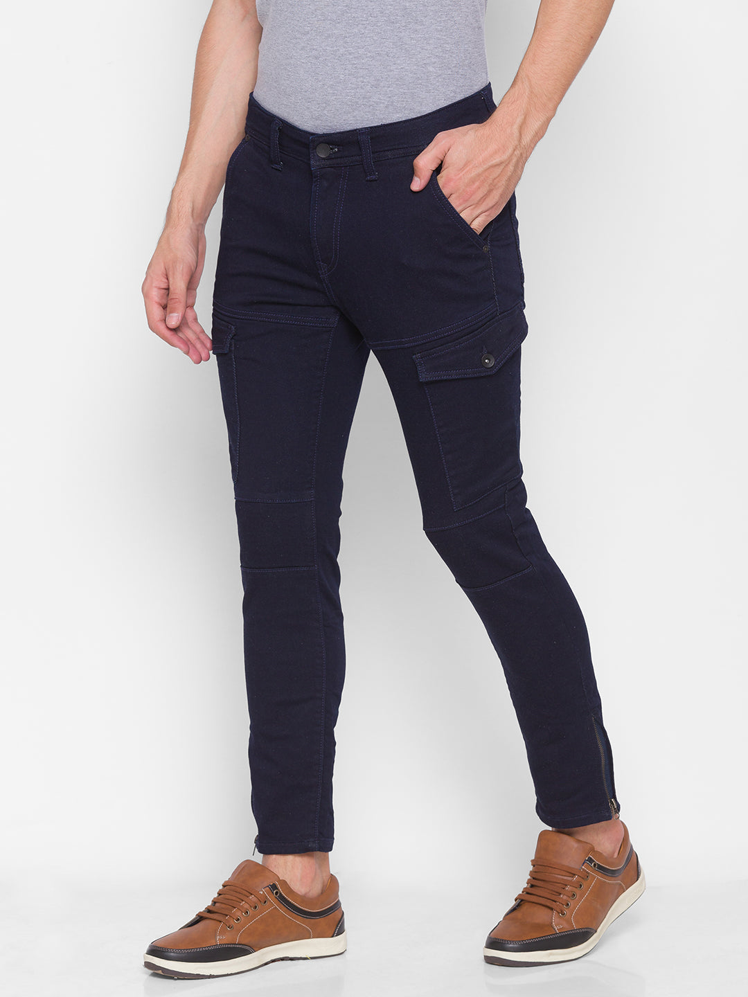 Spykar Blue Cotton Men Jeans (Kano)