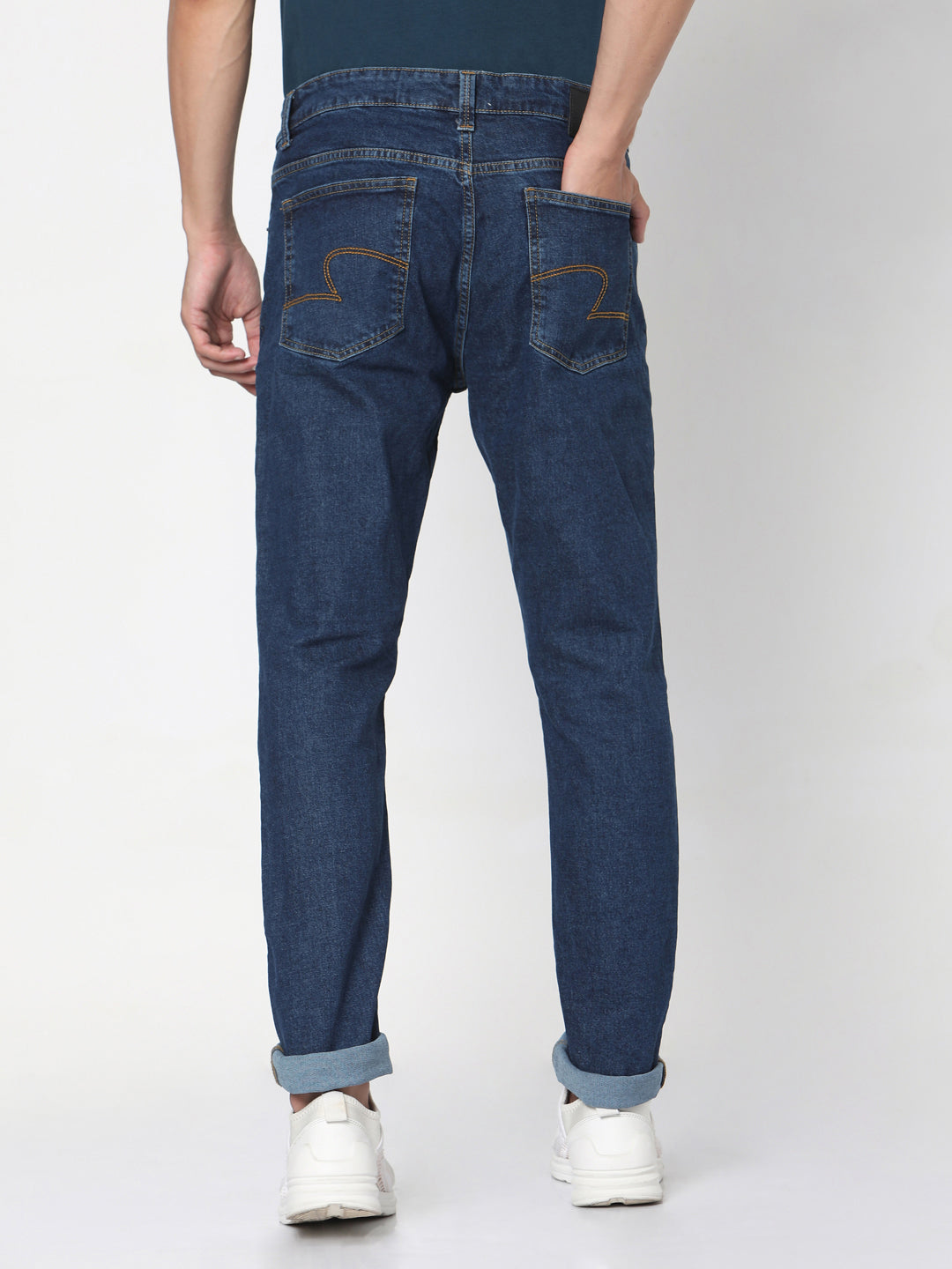 Spykar Men Blue Cotton Slim Fit Narrow Length Jeans - (Skinny)