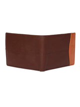 Spykar Men Brown Leather Bi-Fold Wallet