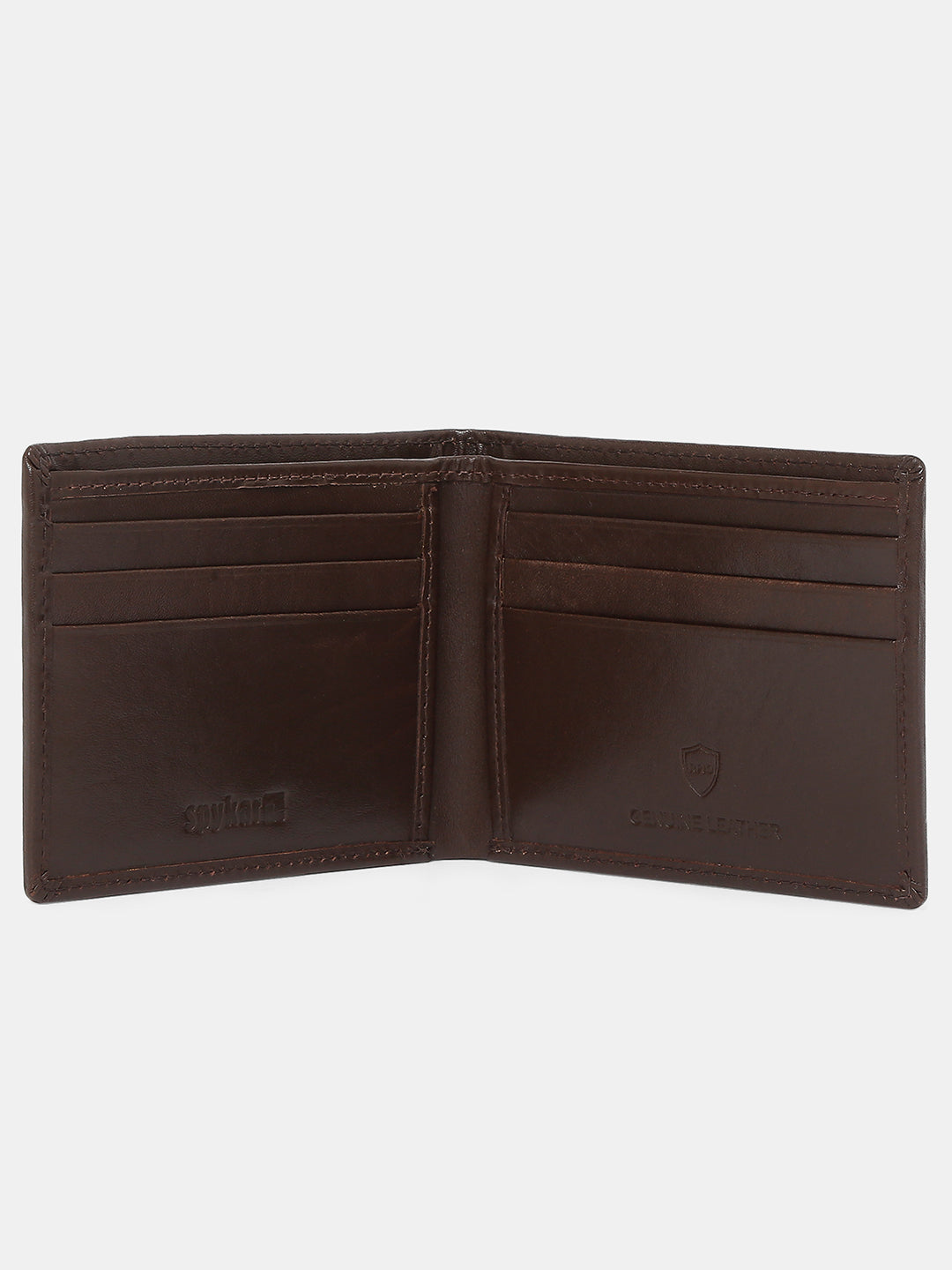 Spykar Men Brown Leather Wallet